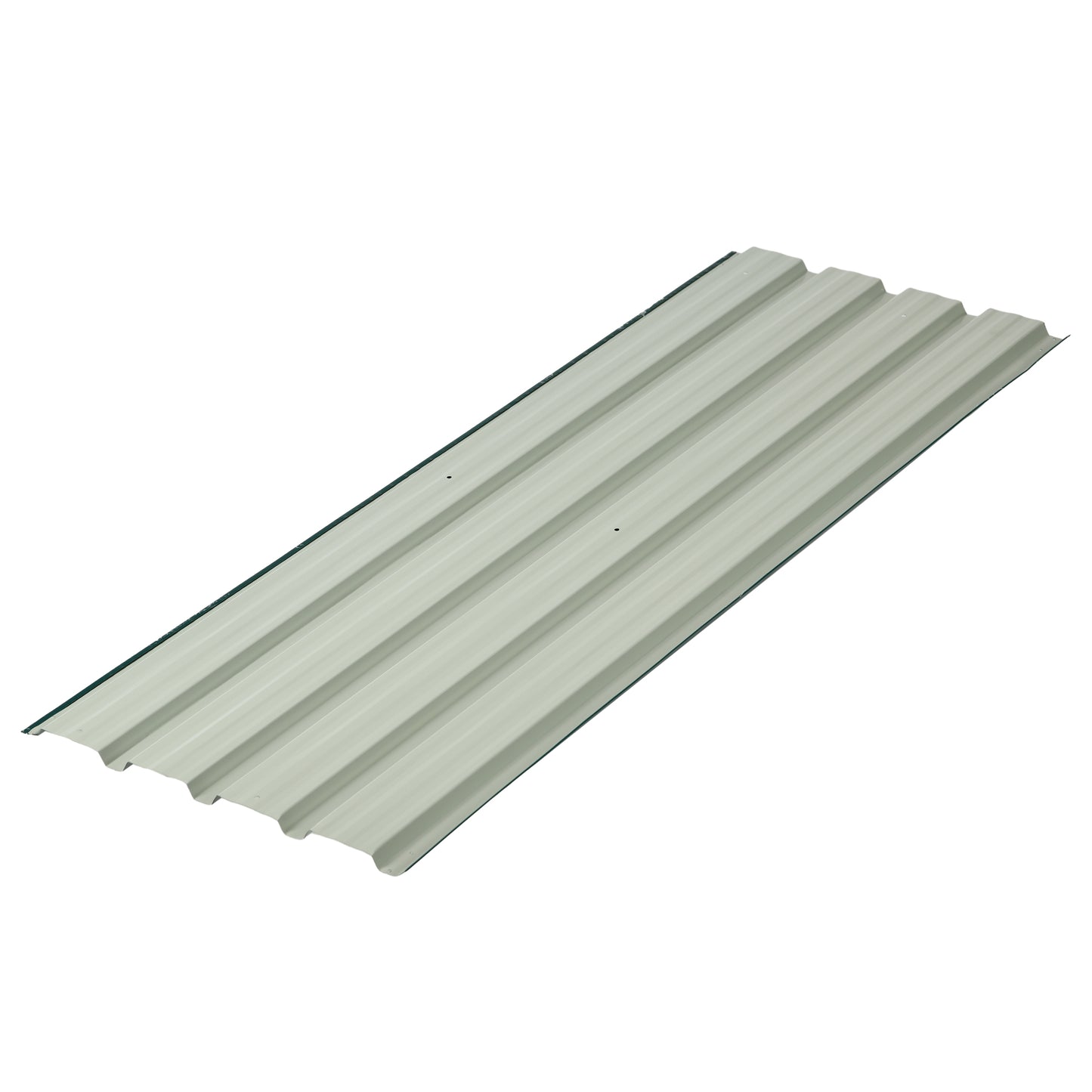 Set of 12 Green Corrugated Steel Roof Panels