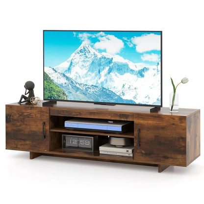 152cm Entertain Center TV Stand for TVs up to 70 Inches-Brown