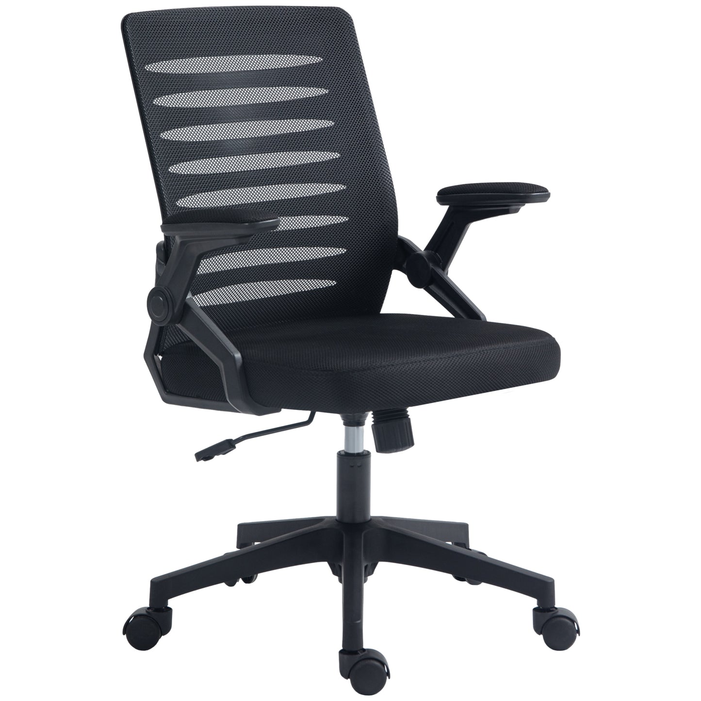 Vinsetto 44-53.5cm Adjustable Height Work Chair, with Mesh Back - Black