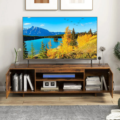 152cm Entertain Center TV Stand for TVs up to 70 Inches-Brown