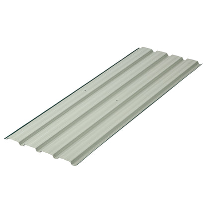 Set of 12 Green Corrugated Steel Roof Panels