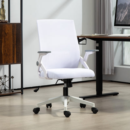 Vinsetto Office Chair, with Lumbar Support - White