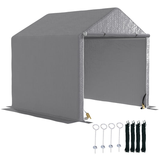 2 x 2m Grey Garden Fabric Storage Tent