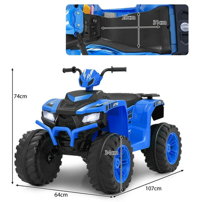 24V Kids Ride-On Electric ATV 4-Wheeler Quad Car w/Wireless Connection