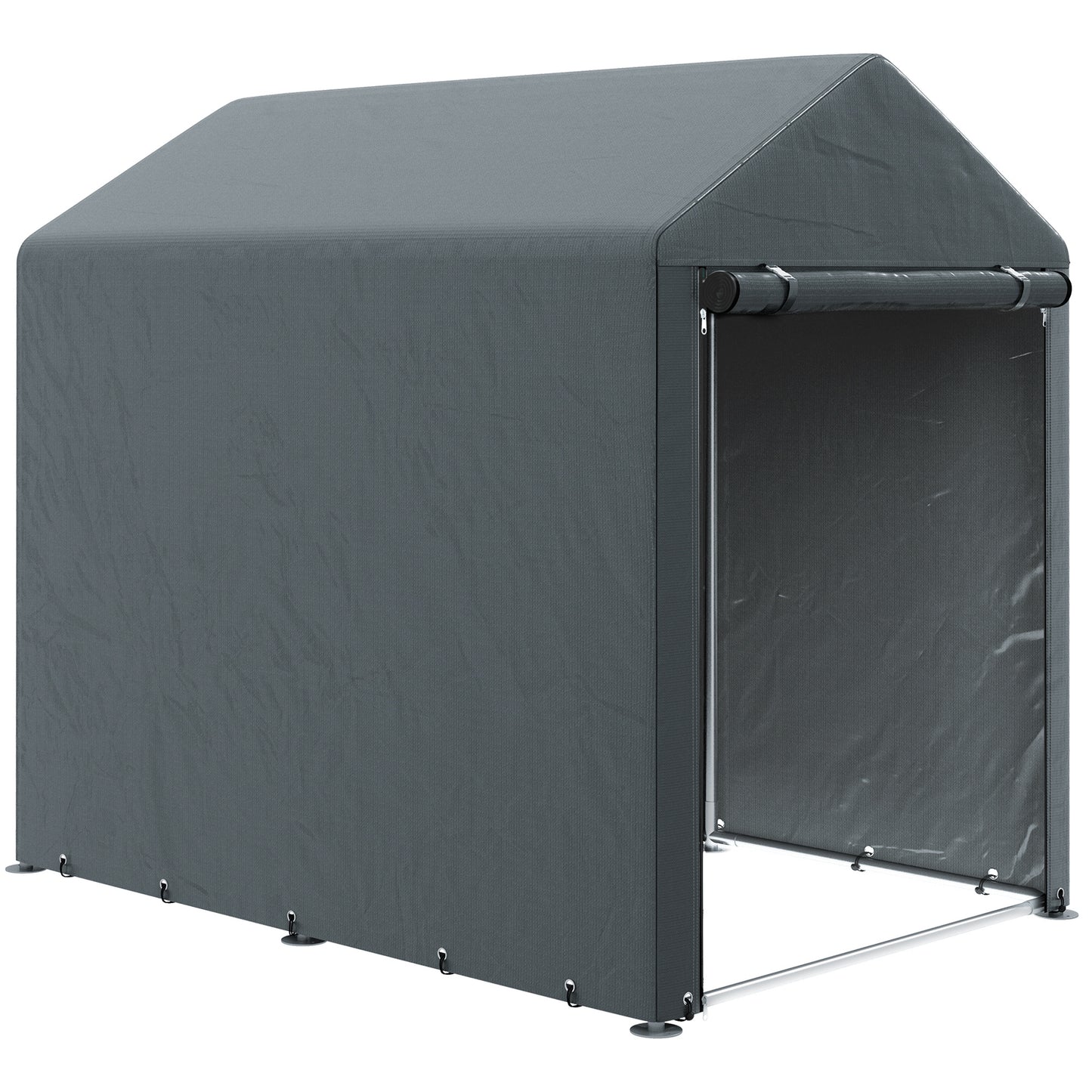 179 x 120cm Dark Grey Temporary Garden Shed with Accessories