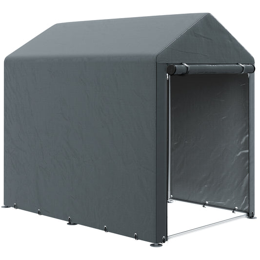 179 x 120cm Dark Grey Temporary Garden Shed with Accessories