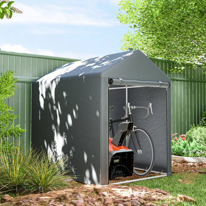 179 x 120cm Dark Grey Temporary Garden Shed with Accessories
