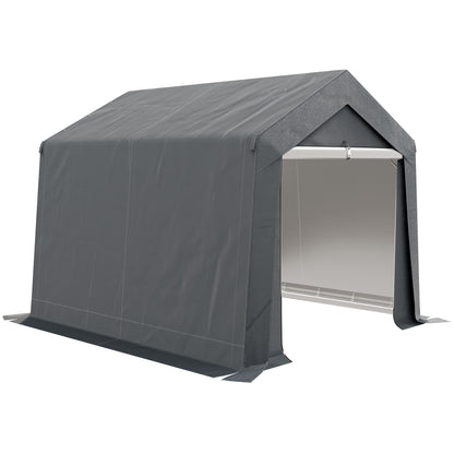 3.6 x 2.1m Dark Grey Portable Outdoor Shed with Window