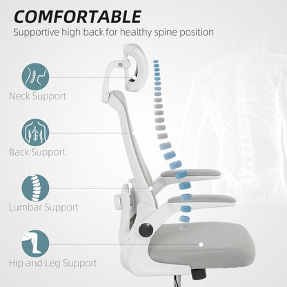 HOMCOM Multi-Adjust Office Chair - Grey