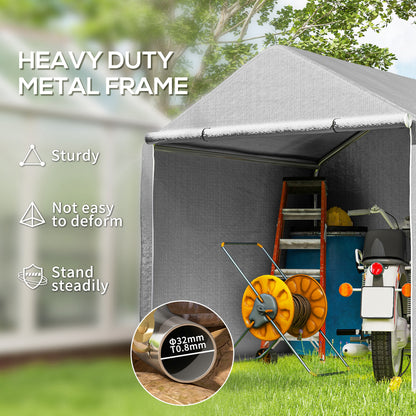 2 x 2m Grey Garden Fabric Storage Tent