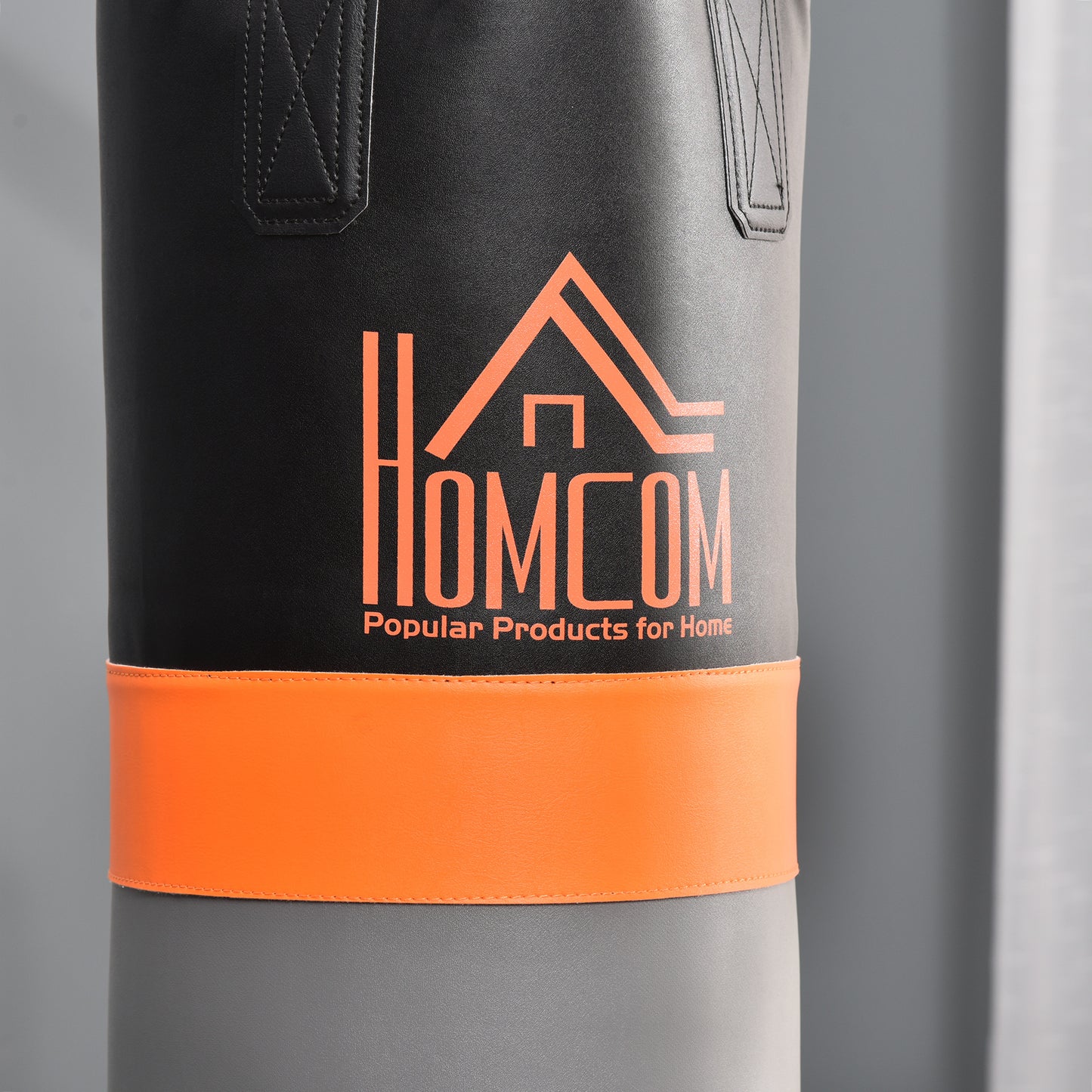 HOMCOM Freestanding Boxing Punch Bag & Speed Ball Station Hanging Frame Training Exercise Platform Home Gym Heavy Duty, Grey