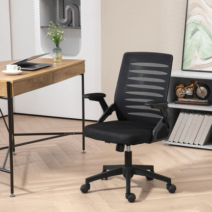 Vinsetto 44-53.5cm Adjustable Height Work Chair, with Mesh Back - Black